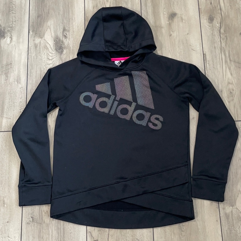 Adidas Girl Hoodie Sweatshirt Size XL (14/16)